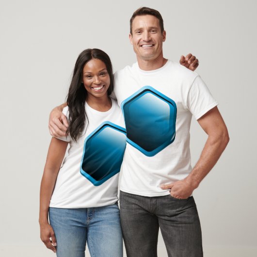 Blue Hexagon Mens T - Shirt (Unisex)