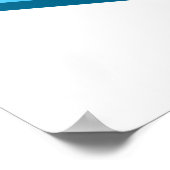 Blue Hexagon Poster (Ecke)