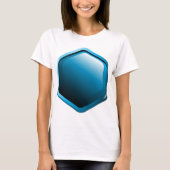 Blue Hexagon Womens T - Shirt (Vorderseite)