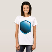 Blue Hexagon Womens T - Shirt (Vorne ganz)