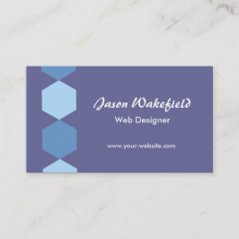 Blue Hexagons Visitenkarte