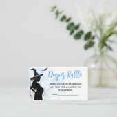 Blue Hexe Babydusche Windelwanne Begleitkarte (Stehend Vorderseite)