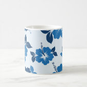 Blue Hibiskus Blume Kaffeetasse (Mittel)