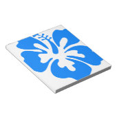 Blue Hibiskus Blume Notizblock (angewinkelt)