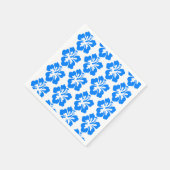 Blue Hibiskus Hawaiian Blume Luau Birthday Serviette (Ecke)