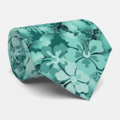 Blue Hibiskus in Holly Tropical Krawatte (Gerollt)