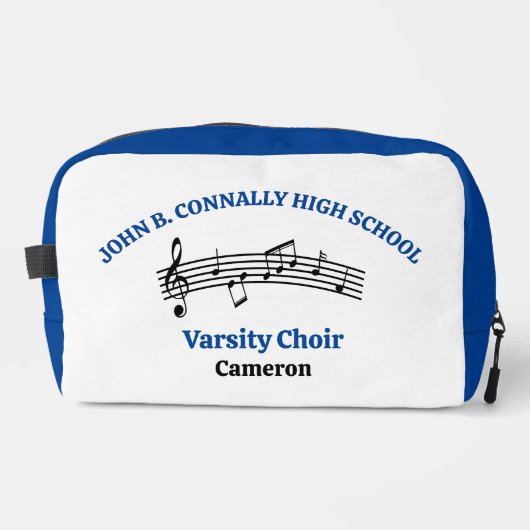 Blue High School Choir Personalisiert Waschbeutel (Vorderseite)