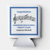 Blue High School Chor Custom Party Dosenkühler (Rückseite)