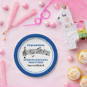 Blue High School Chor Custom Party Pappteller (Party)