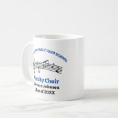 Blue High School Chor individuell anpassbar Kaffeetasse (Vorderseite Links)