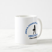 Blue High School Drill Team Tänzerin Personalisier Kaffeetasse (VorderseiteRechts)