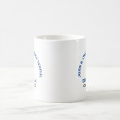 Blue High School Drill Team Tänzerin Personalisier Kaffeetasse (Mittel)