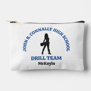 Blue High School Drill Team Tänzerin Personalisier Zubehörtasche