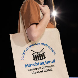Blue High School Marching Band Customizable Tragetasche