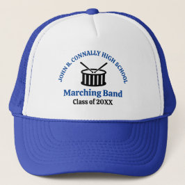 Blue High School Marching Band individuell anpassb Truckerkappe