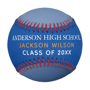 Blue High School Senior Player Foto Custom Team Baseball
