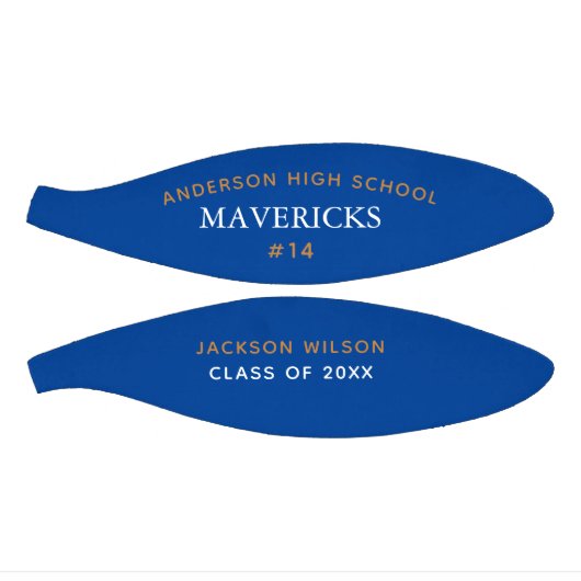 Blue High School Team Player Custom Abschluss Mini Basketball (Panele)