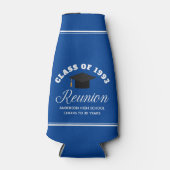 Blue High School Wiedersehen Personalisiert Party Flaschenkühler (Vorderseite)