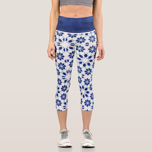 BLUE High Waisted Capris (Vorderseite)