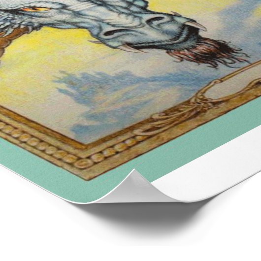 Blue Highlord Dragon Poster (Ecke)