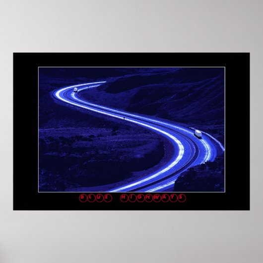 BLUE HIGHWAYS POSTER (Vorne)