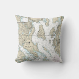 Blue Hill Bay Seekarte 13316 Kissen