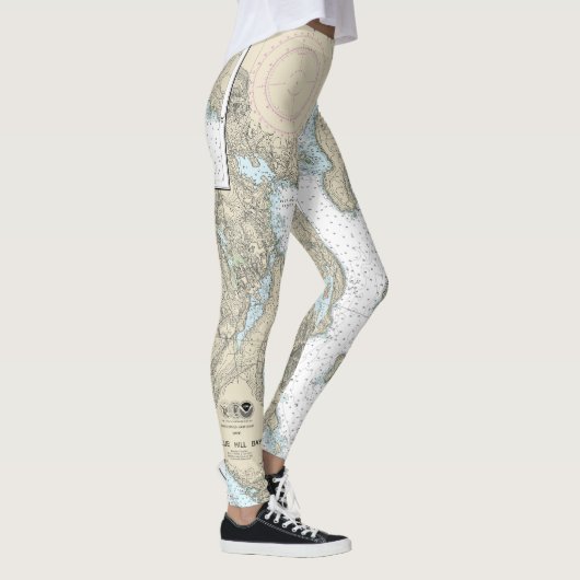 Blue Hill Bay Seekarte 13316 Leggings (Rechts)