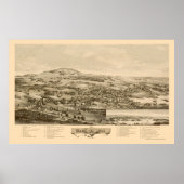 Blue Hill, ME Panoramic Map - 1896 Poster (Vorne)