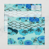 Blue Hills & Blume Postkarte (Vorne/Hinten)
