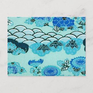 Blue Hills & Blume Postkarte