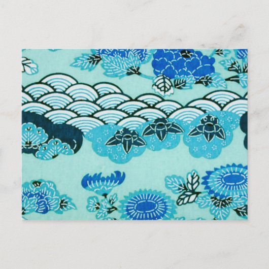 Blue Hills & Blume Postkarte (Vorderseite)