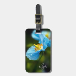 Blue Himalayan Poppy Luggage tag Gepäckanhänger