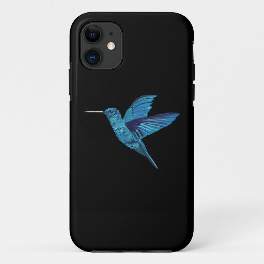 Blue Himmingbird Case-Mate iPhone Hülle (Rückseite)