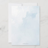 Blue Hinterns Boy Baby Dusche Danke Karte (Rückseite)