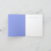 Blue Hinterns Boy Baby Dusche Dankeskarte (Innenseite)