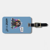 Blue Hip Hop Rottweiler Gepäckanhänger (Vorderseite horizontal)