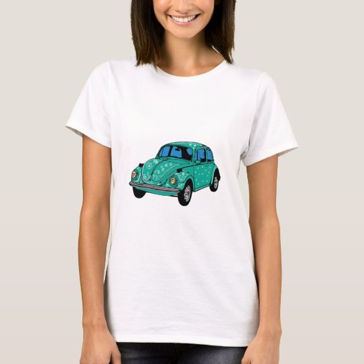 Blue Hippie Car Basic Shirt (Vorderseite)
