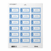 Blue-Hippo-Adressetikett Adressaufkleber (Vorne)