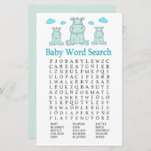 Blue Hippo Baby Shooter Word Search Game (Vorne/Hinten)