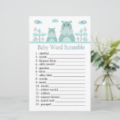 Blue Hippo Baby Wortspiel (Stehend Vorderseite)