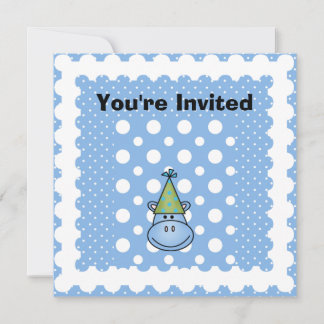 Blue Hippo Individuelle Einladungen zum Geburtstag