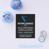Blue History Book, History Course Advertising Flyer (Einzeln)