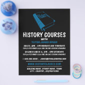 Blue History Book, History Course Advertising Flyer (Einzeln)