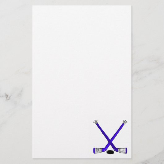 Blue Hockey Briefpapier (Vorderseite)