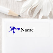 Blue Hockey Player (Insitu)