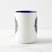 Blue HOGWARTS™ Wappen Holiday Wreath Tasse (Zentrum)