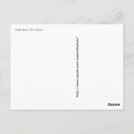 Blue Hole auf Route 66 Postkarte (Rückseite)