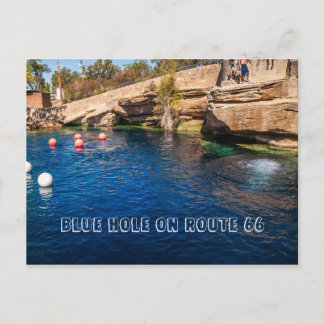 Blue Hole auf Route 66 Postkarte