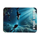 Blue Hole Belize Scuba Diving Magnet (Horizontal)