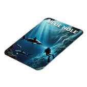 Blue Hole Belize Scuba Diving Magnet (Linke Seite)
